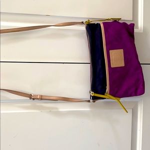 Coach cross body bag, multi color